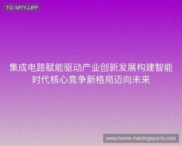 集成电路赋能驱动产业创新发展构建智能时代核心竞争新格局迈向未来